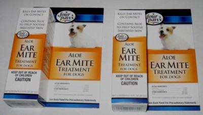 four paws aloe ear mite treatment for dogs