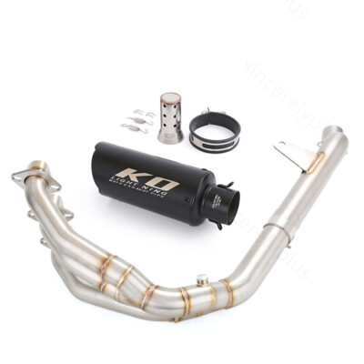 For Triumph Trident 660 Tiger 660 Exhaust Header Link Pipe Muffler Silencer Tips
