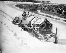 1912 INDY 500 SPEEDWAY MEL MARQUETTE MCFARLAN RACER AUTO RACING WRECK 8x10 PHOTO