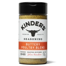 Kinder's Seasoning BUTTERY POULTRY BLEND Rub Butter Garlic Onion Lemon BB 6/2026