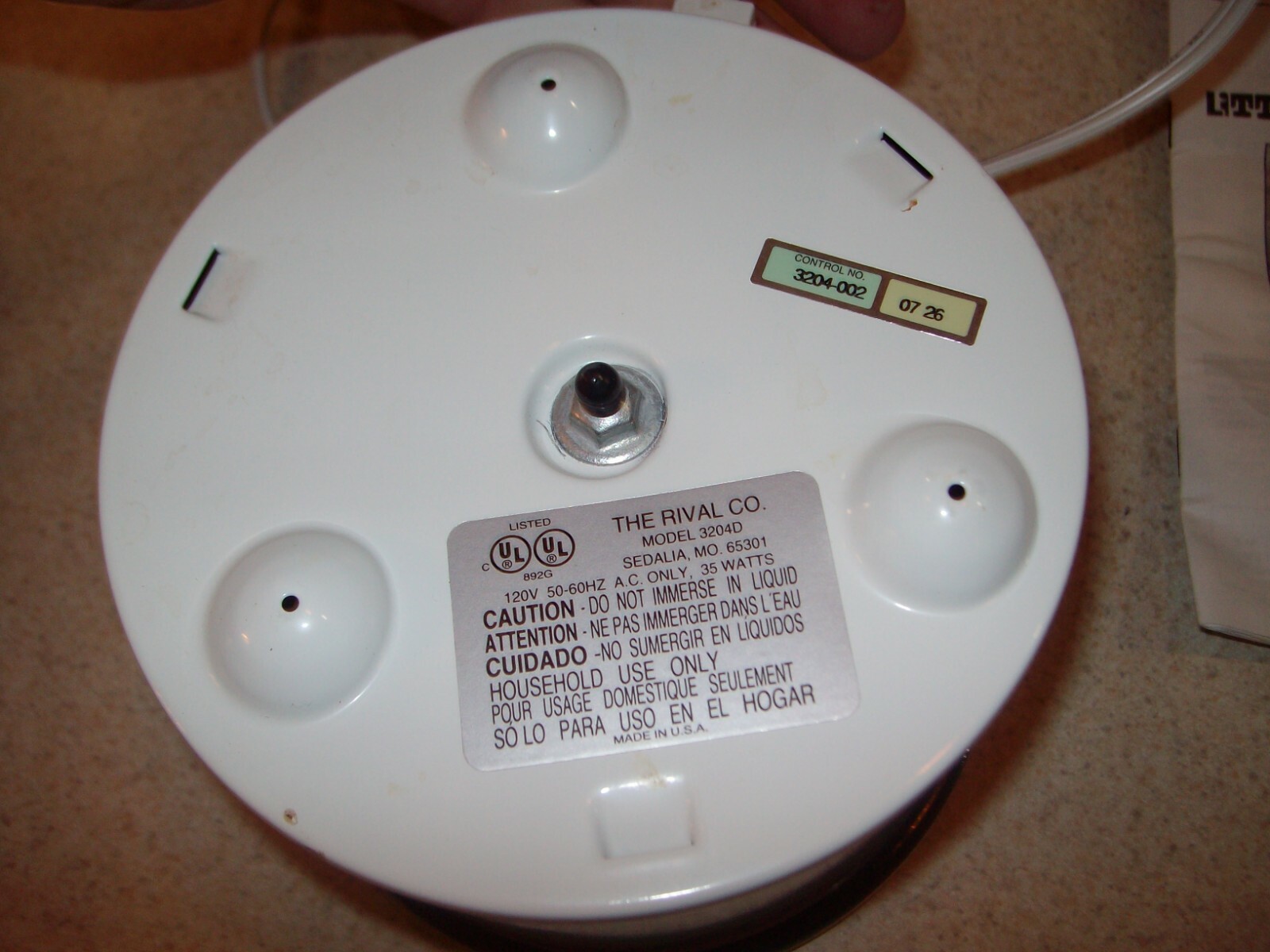 Vintage Rival Little Dipper crock Pot 16oz Stoneware Server 3204D GP w