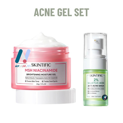 SKINTIFIC SET 2 Dark Spot Acne MSH Ceramide Repair Barrier Moist Glow Anti-Aging