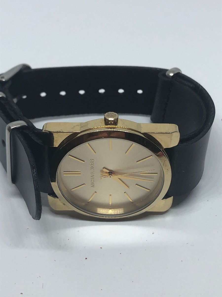 Michael Kors MK3496 Women\'s Black Leather Analog G Michael Kors Kempton MK3496 Women main image 4