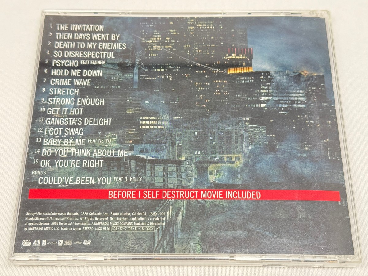 50 Cent Before I Self Destruct Japan Import Bonus Tracks CD+