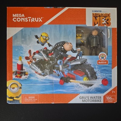 DESPICABLE ME MEGA CONSTRUX  GRU S WATER MOTORBIKE 186 Pcs AGES 7+