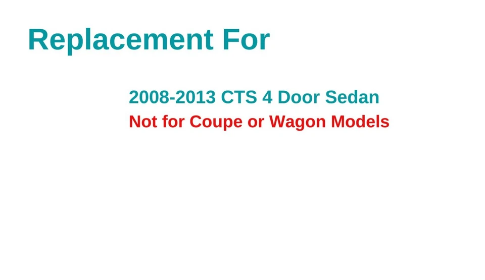 Heated Back Glass Rear Window W/Antenna For 2008-2013 Cadillac CTS 4 Door Sedan - Изображение 4 из 4