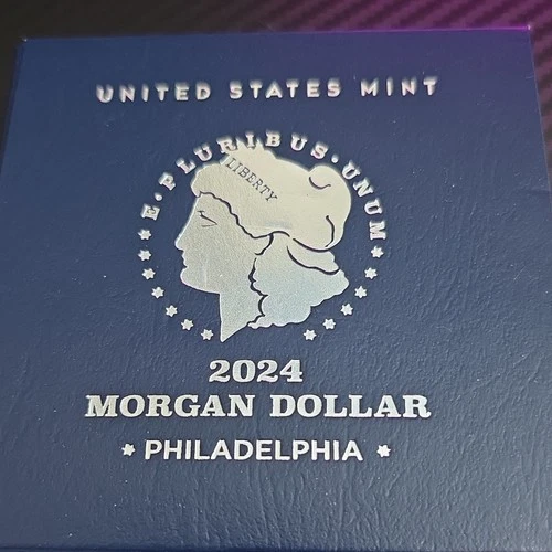 2024 Morgan Dollar Uncirculated 0.999 Silver Philadelphia with Box & Certificate