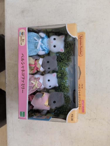 Famiglia Sylvanian Families FS-37 Midnight Cat &ndash; Figure In Miniatura Scala 1:12 &ndash; Calico Critters