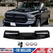 Gloss Black Roof Top Spoiler Light With LED Fits For 2013-2018 Dodge Ram 1500 US