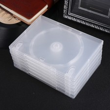 6 PCS Cd Storage Container Disc Card Package Clear Case Dvd Organizer