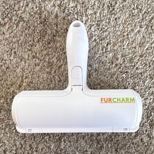 FURCHARM Reusable Lint  Pet Hair Remover Roller Brush White/Red Clothes Carpet