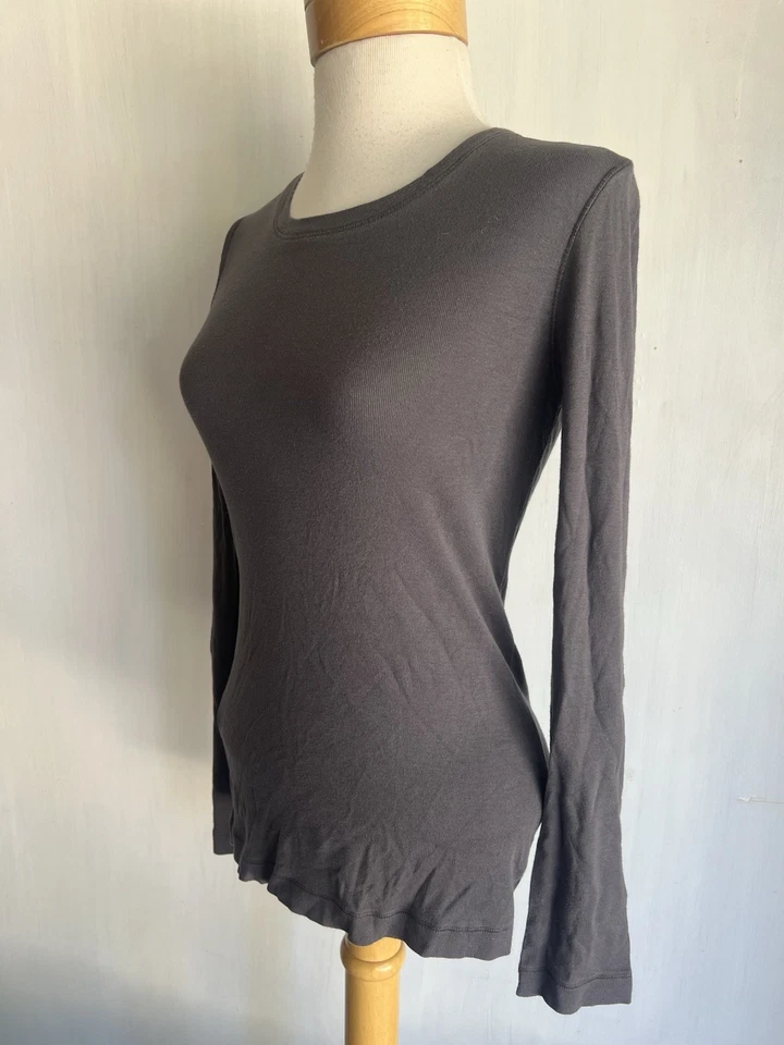 SPLENDID (2021) Women’s Pima Cotton/Modal Charcoal Gray Top T-Shirt Size Medium - Image 4 of 4