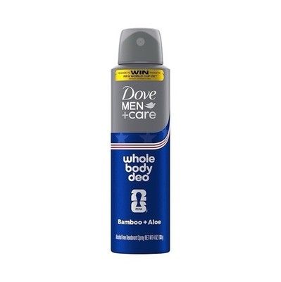 Dove Men + Deo Aluminum Free Deodorant Spray Bamboo + Privates, to Feet 4 oz