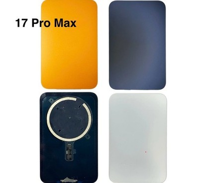 iPhone 17 Pro Max (Silber) Rückseite Glas Ersatz MagSafe mit Metallhalterung UK