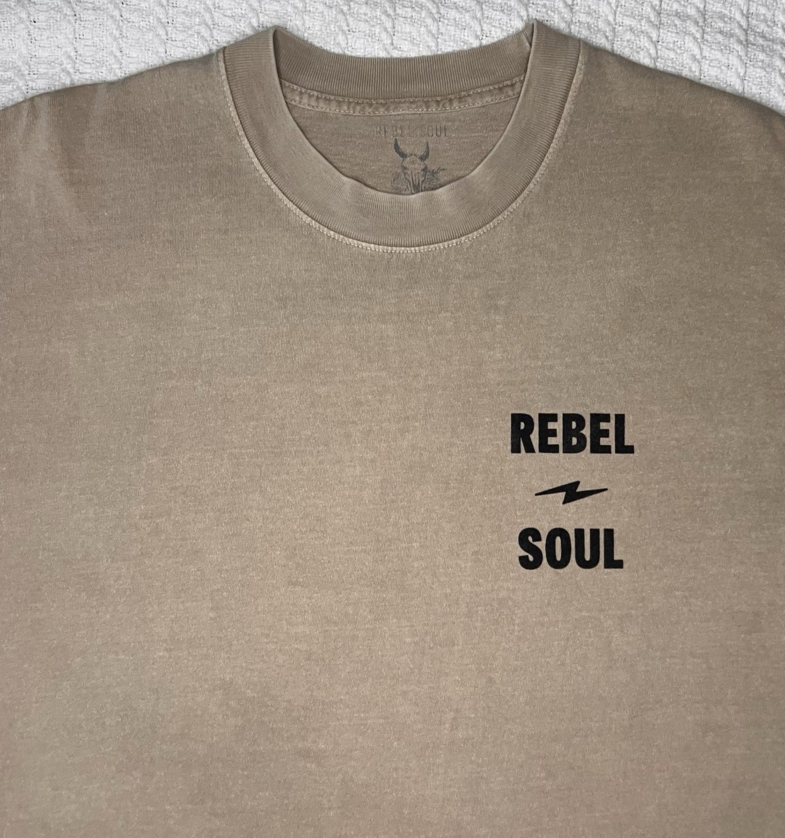 Rebel Soul Collective Cotton Jersey Graphic Shirt Men's XL 23” X 29” Two Sided View 2