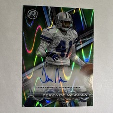 2024 Green Topps Resurgence Autograph /25 Terence Newman #RA-TN Cowboys 