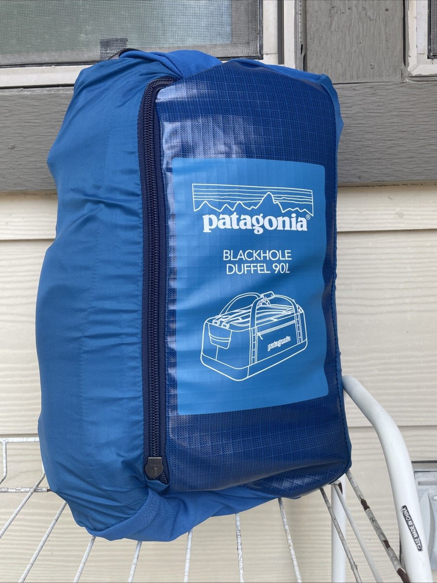 Patagonia Black Hole Duffel Bag 90L Backpack Glossy Blue