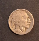 1924 Buffalo Nickel US Coin - Fine F Full Date