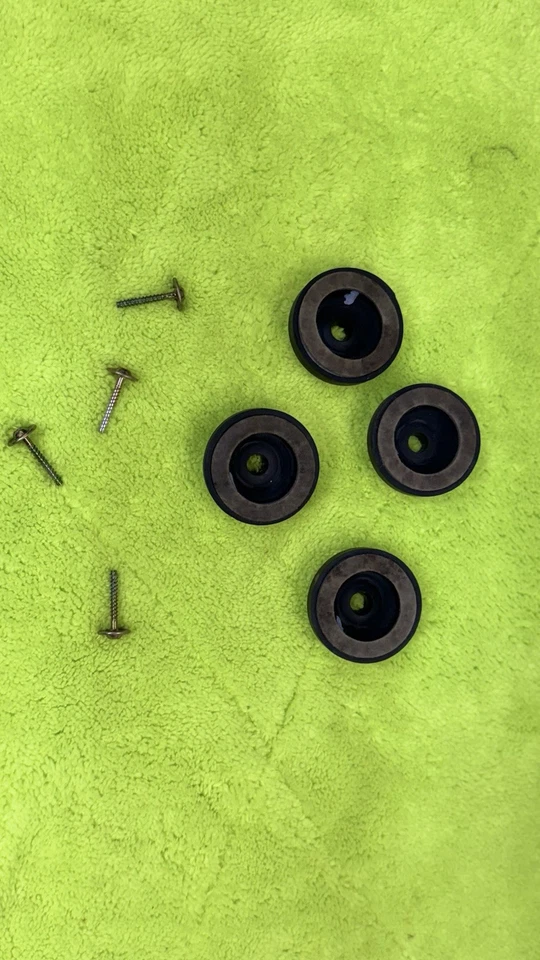 4X JVC L-A21 & Others Turntable Rubber Stabilizer Feet Legs Only Good Con.🔥 - Image 2 of 4