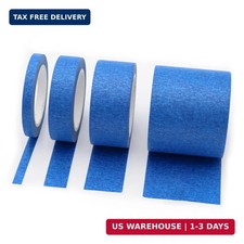 4 Rolls Blue Painters Tape Masking Tape 2 1 3/4 1/4 inch Wide, Multi Size Assort