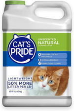 Lightweight Clumping Litter: Natural - Powerful Odor Control - Unscented, 10 Pou