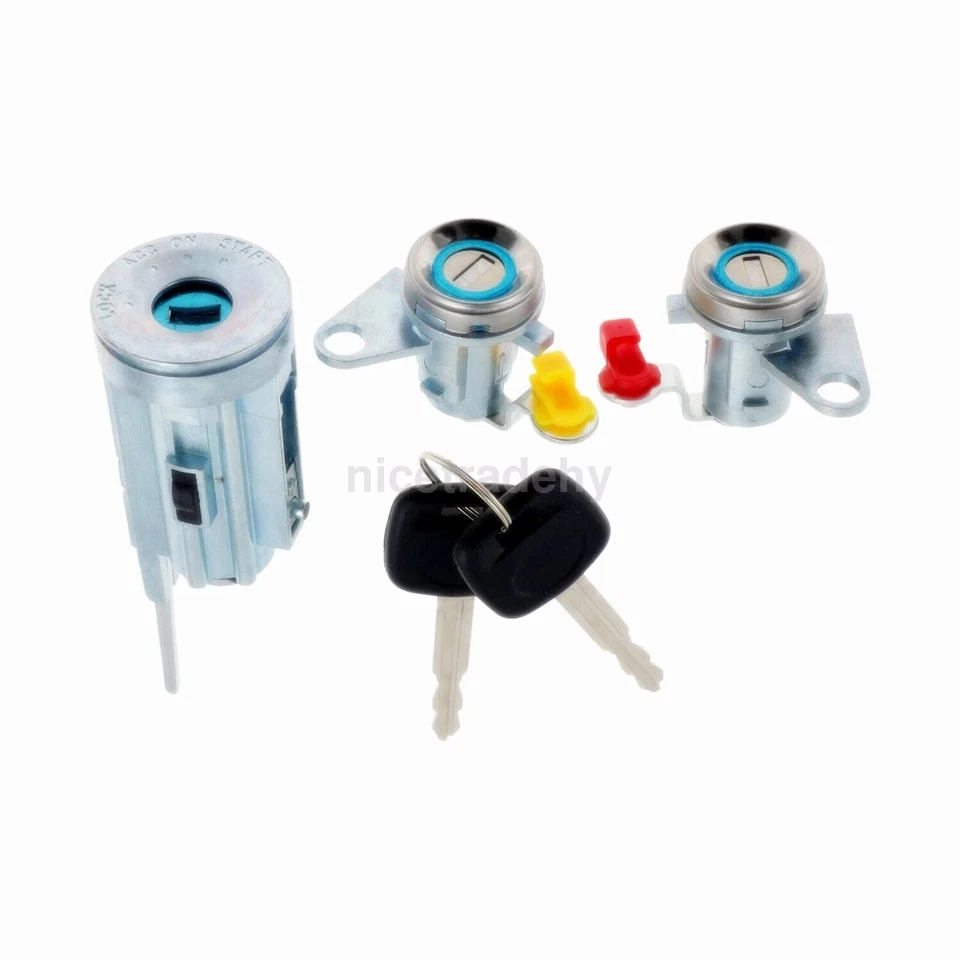 Ignition Switch & Door Lock Cylinder Set w/2Keys For Toyota Corolla 1993-97 US - Image 3 of 4