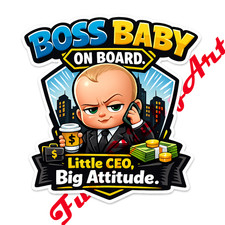 Baby On Board Car 5 Funny Sticker Weatherproof Vinyl High Quality Uv Resistant
