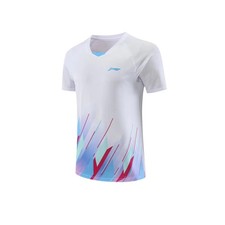 Li Ning Men's Table Tennis Badminton T-shirt Sports Short Sleeve Tee Top 23-5054