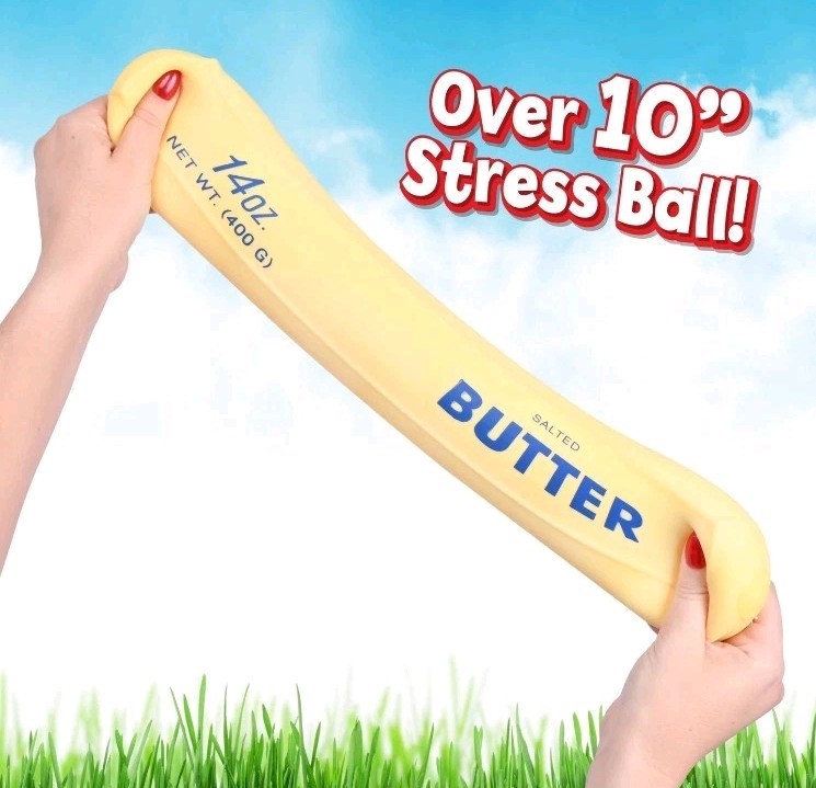 Squeeezy Jumbo Butter Stick 10.5” Stress Reliever Toy | TikTok