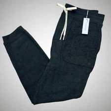 Outerknown Hightide Tapered Terry Organic Cotton Men's Sweatpants Large Blk $118