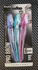 Nylea Pro Brow Multi Purpose Facial Hair Trimmer 6 Pack Quick & Easy *Read