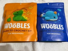 Bundle Of 2 The Woobles Crochet Kit Bjorn Narwhal And Fred The Dinosaur New