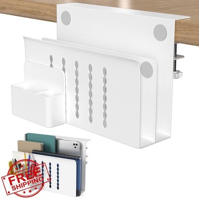 HAMOPY Desk Side Storage White 2 Tier