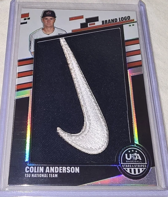 2026 Panini Stars & Stripes Colin Anderson /3 Nike Brand Logo Jumbo Relic