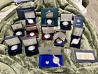 Lot Of Silver American Eagles and Commemorative Coins. Some varying date proof.