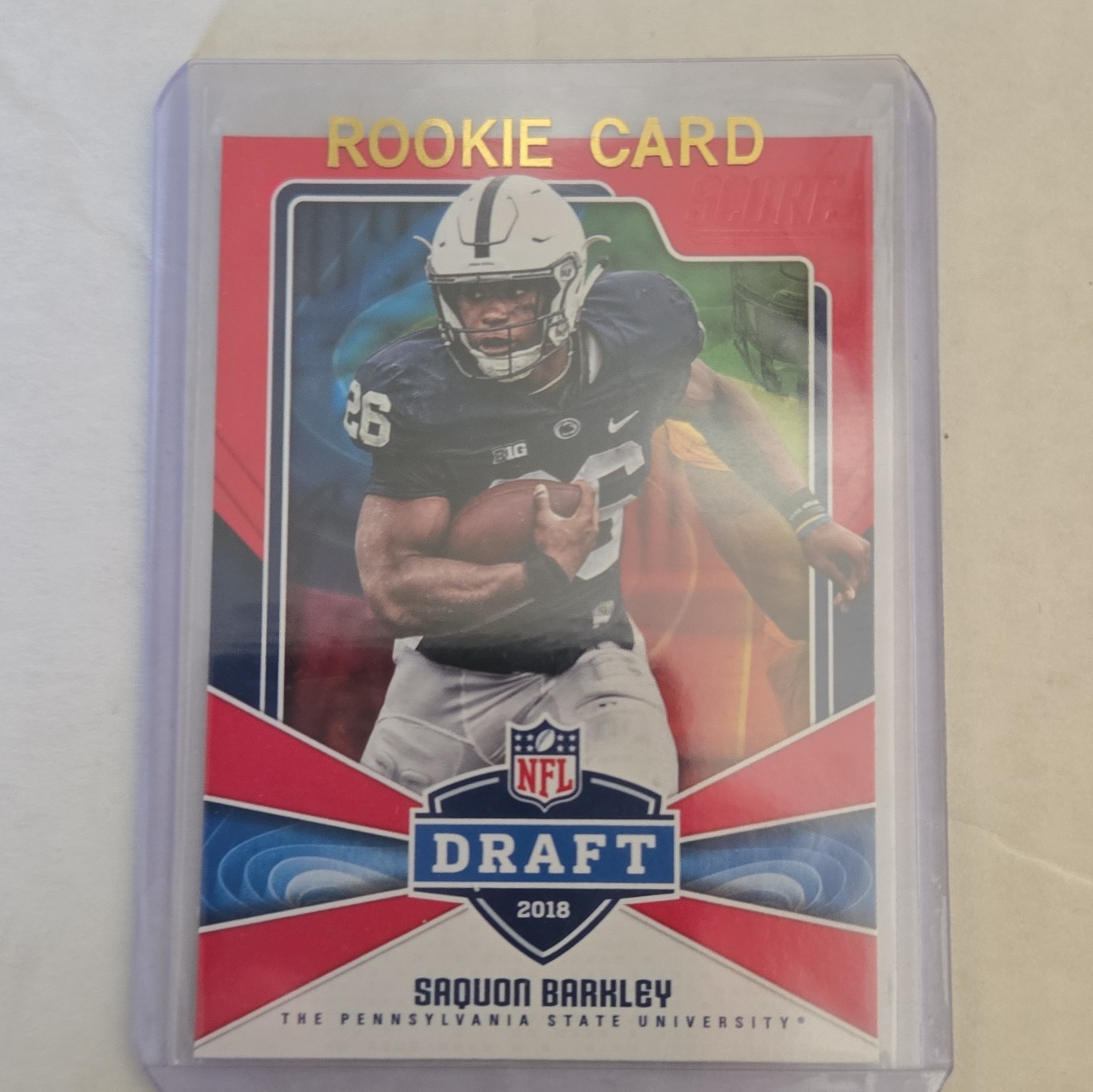 Saquon Barkley Panini Score NFL Draft #6 Base