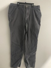 Carhartt Canvas Rugged Flex Pants Womens Size 14 Gray Workwear BN5113-W