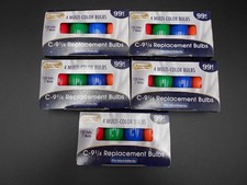 C-9 1/4 Replacement Bulbs 4 Pack Professional Series Plus Vintage Lot of 5