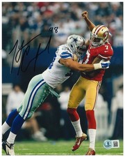 Tyrone Crawford HAND Signed Dallas Cowboys 8x10 Photo Beckett Hologram