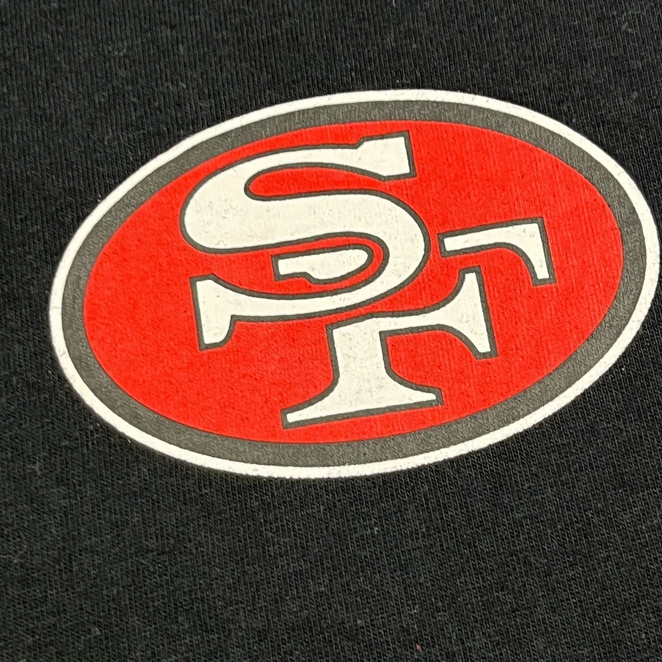 San Francisco 49ers Cotton Cut-Off Black NFL Muscle Tank Mens Medium M Slim - image 3 of 4