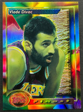 1993-94 Topps Finest - Vlade Divac #197 Los Angeles Lakers - Refractor