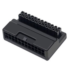 ATX Motherboard Female 24Pin to 24pin Male 90 Degree Power Adapter Mainboard n