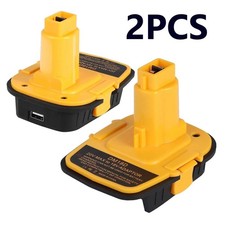 Battery Adapter w/ USB for Dewalt 20V  Milwaukee 18V Lithium Battery,20V to 18V