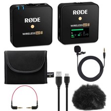 Rode Wireless GO II Compact Microphone System w Turnstile Lavalier Microphone