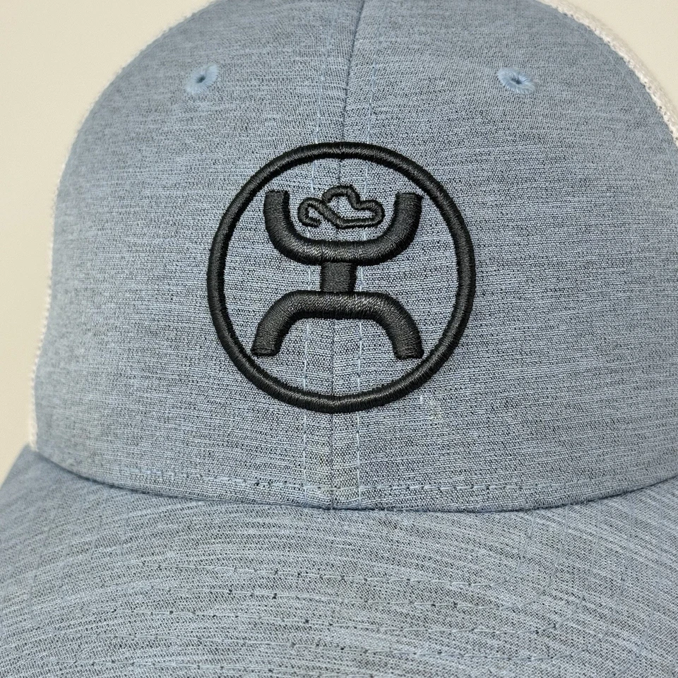 HOOEY Youth Adjustable Snapback Trucker Mesh Back Hat (Grey/White) - Image 2 of 4