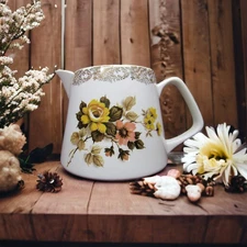 Vintage Milk Pitcher by Lord Nelson Pottery, Water Pitcher 3559