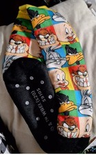Looney Tunes Ladies Sherpa Lined Socks NWT Warner Brothers Non Slip Slipper Sock