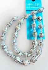 Hildie & Jo Silver Plated Beads 6mm Qty:28