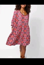 NATURAL LIFE Boho Pocket Shift Dress M NWT
