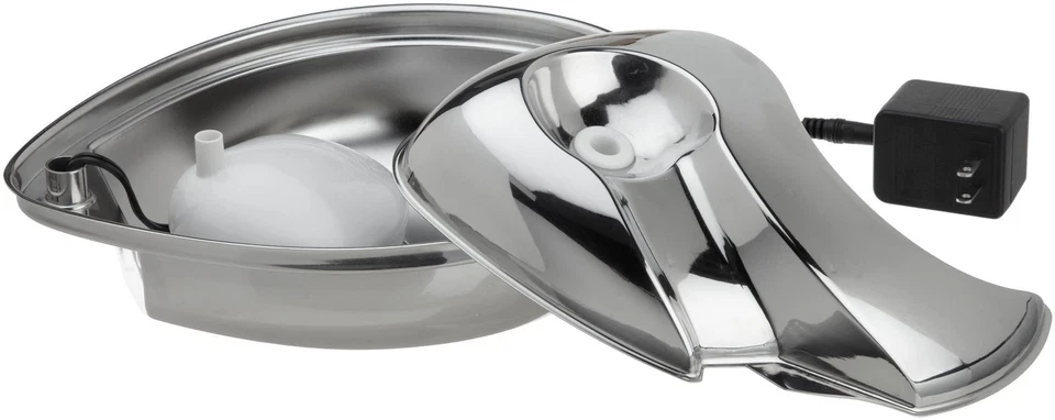 Fuente de acero inoxidable Pioneer Pet diseño de gota de lluvia Foto 4 de 4